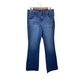 1822 Denim High Rise Flare Jeans Women's Size 12 Blue Stretch